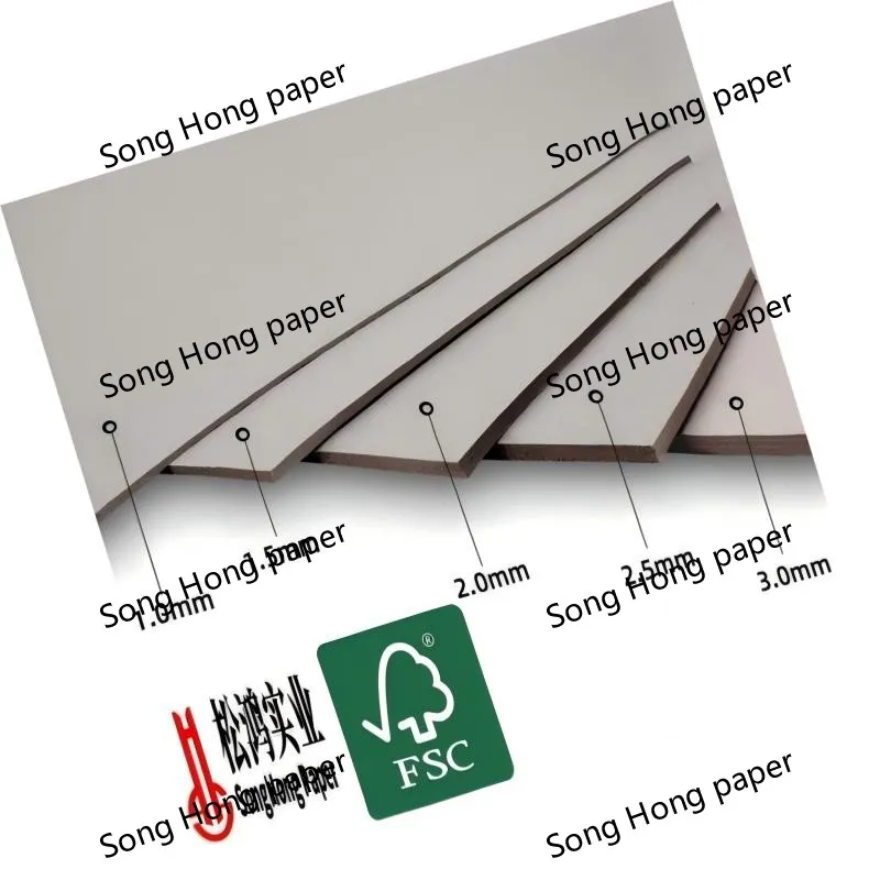 250-2600 GSM đôi giấy tổng hợp màu xám