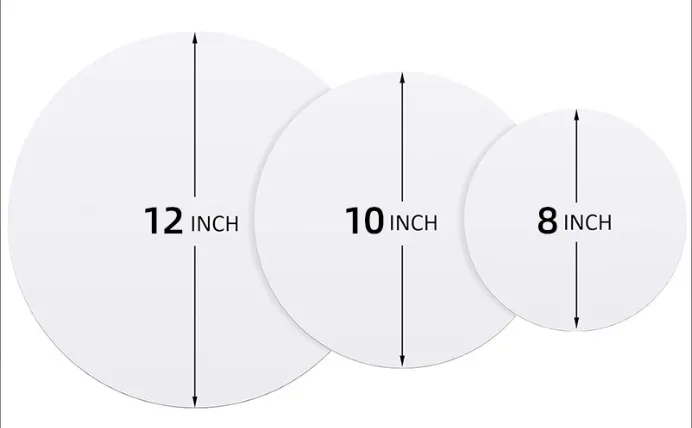 Đế bánh, Pad bánh tròn, Khay đựng bánh cấp thực phẩm Bảng ngà Giấy Fbb